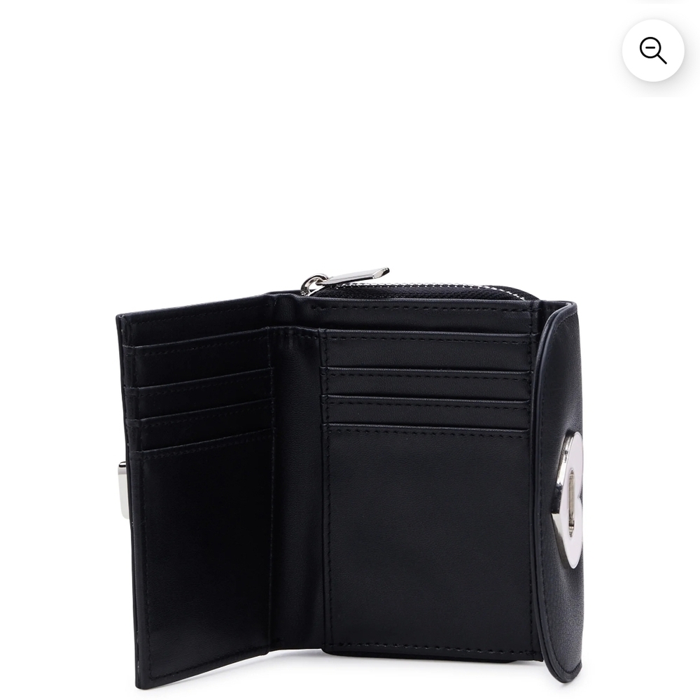 No Boundaries Black Wallet with Heart Accent - Picture 2 of 2